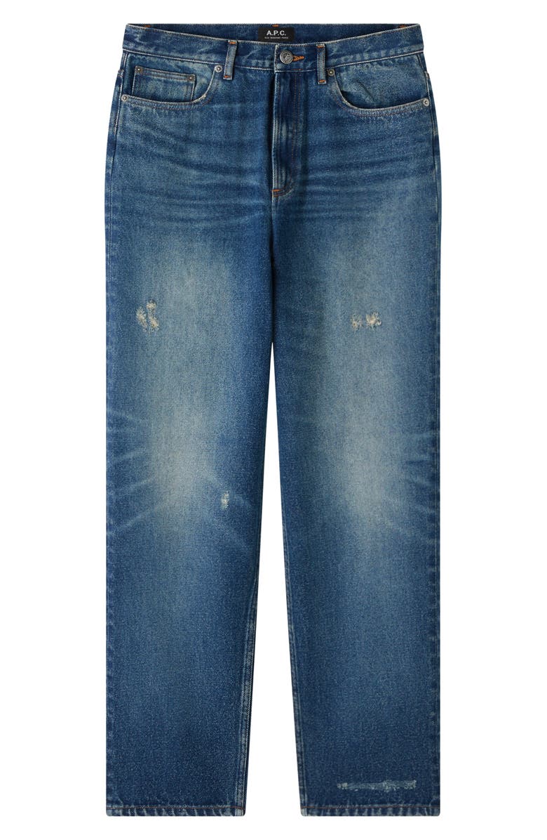 A.P.C. Martin Straight Leg Jeans, Alternate, color, Washed Indigo
