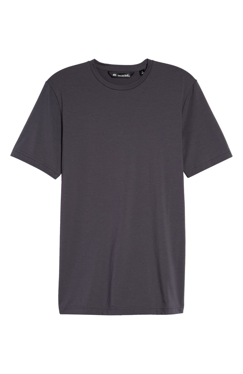 TravisMathew The Crew Performance T-Shirt, Alternate, color, Grey Pinstripe