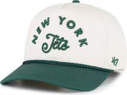 '47 Women's '47 Natural New York Jets Rope Script Hitch Adjustable Hat