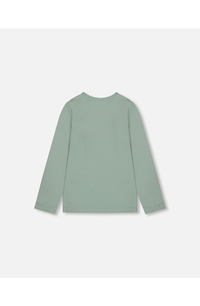 Deux par Deux Organic Cotton Jersey Top with Owl, Alternate, color, 
