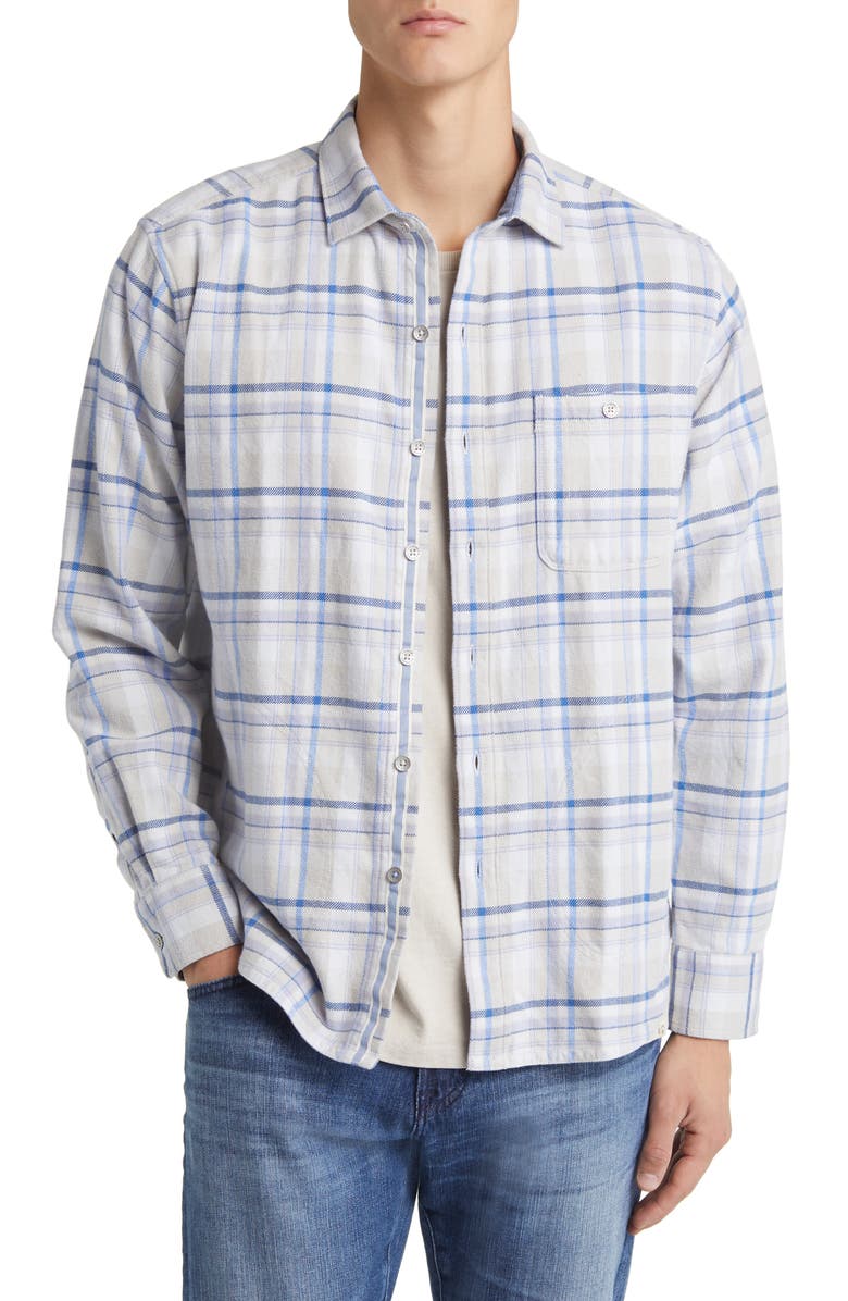 Tommy Bahama Leid Back Plaid Flannel Shirt Jacket, Main, color, 