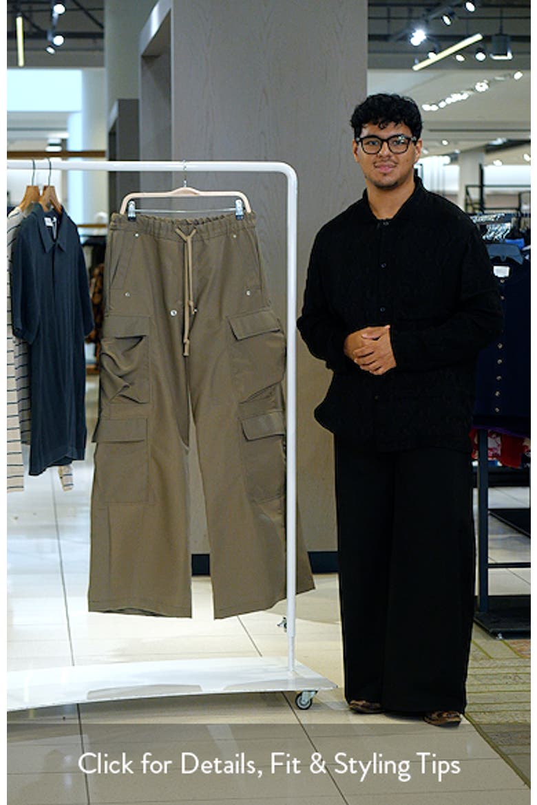 mnml Rave Oversize Double Cargo Pocket Pants (Men) | Nordstrom