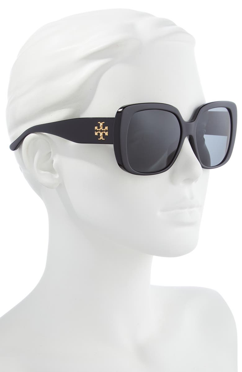 Tory Burch 57mm Square Sunglasses, Alternate, color, 