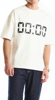 VOUSETI Us Against Time Cotton Graphic T-Shirt