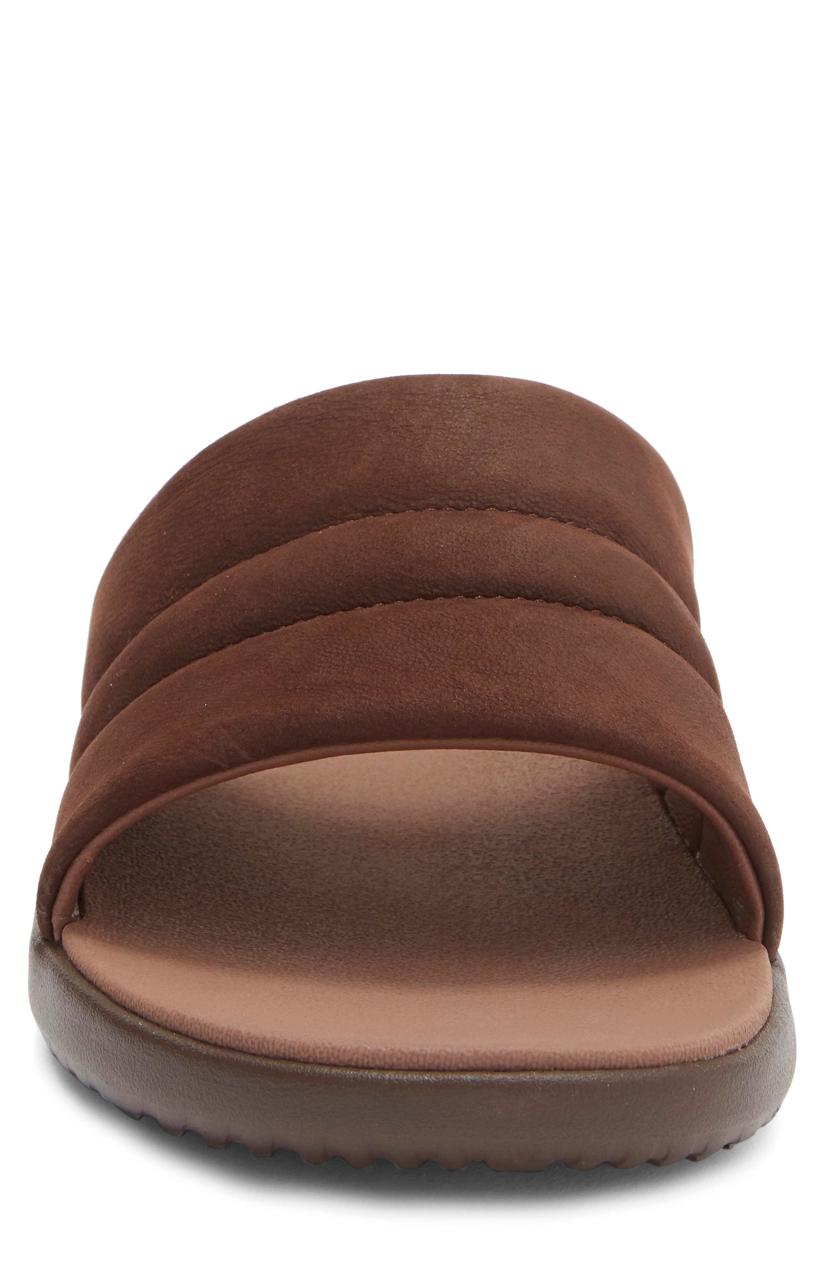 Union Slide Sandal, Alternate, color, CHOCOLATE