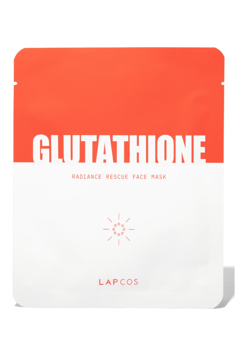 Glutathione Radiance Rescue Sheet Mask, Main, color, RED