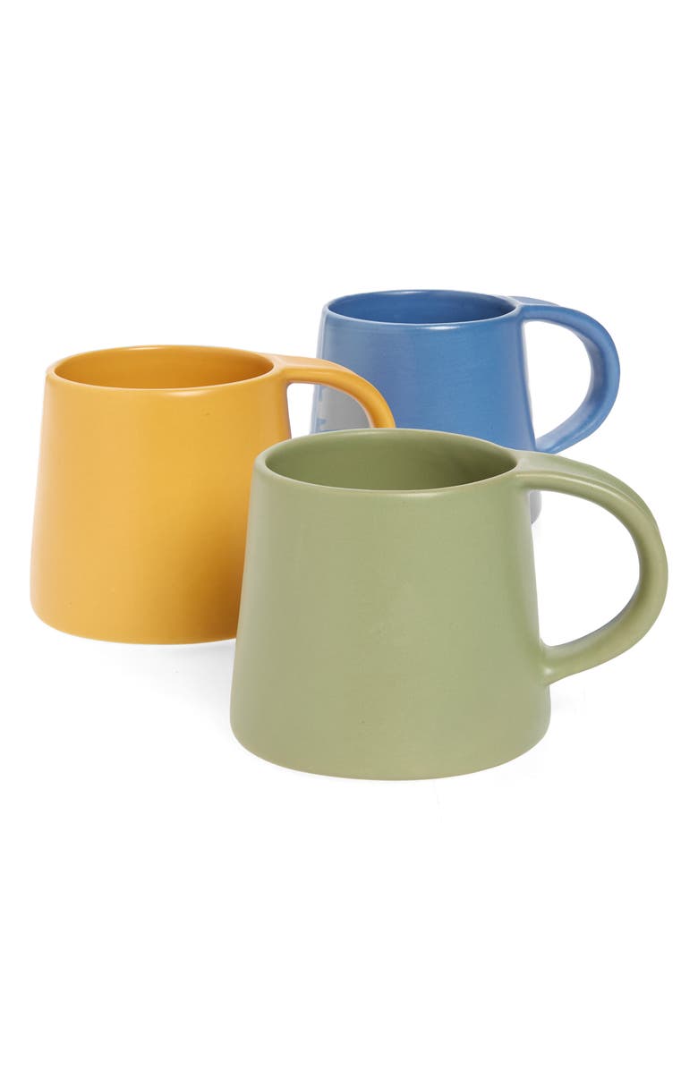The Conran Shop Set of 3 Block Design Mugs, Main, color, 