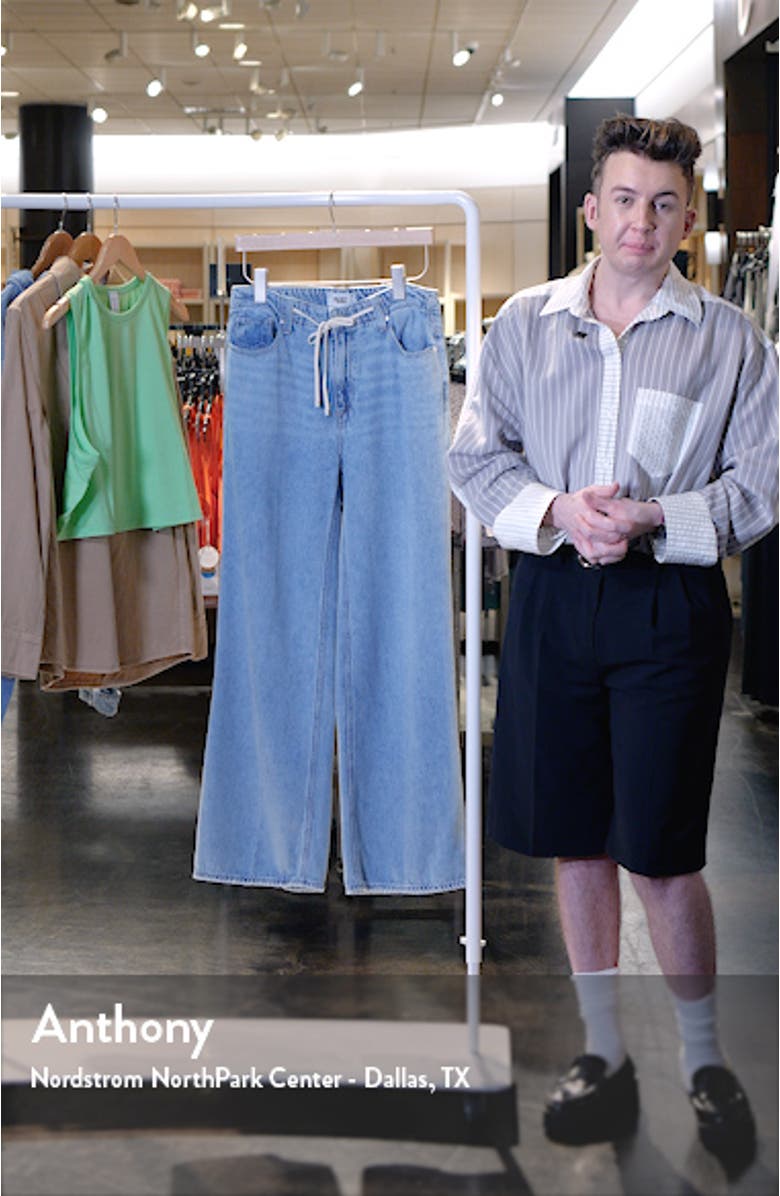 Zoey Tie Waist Wide Leg Jeans, sales video thumbnail