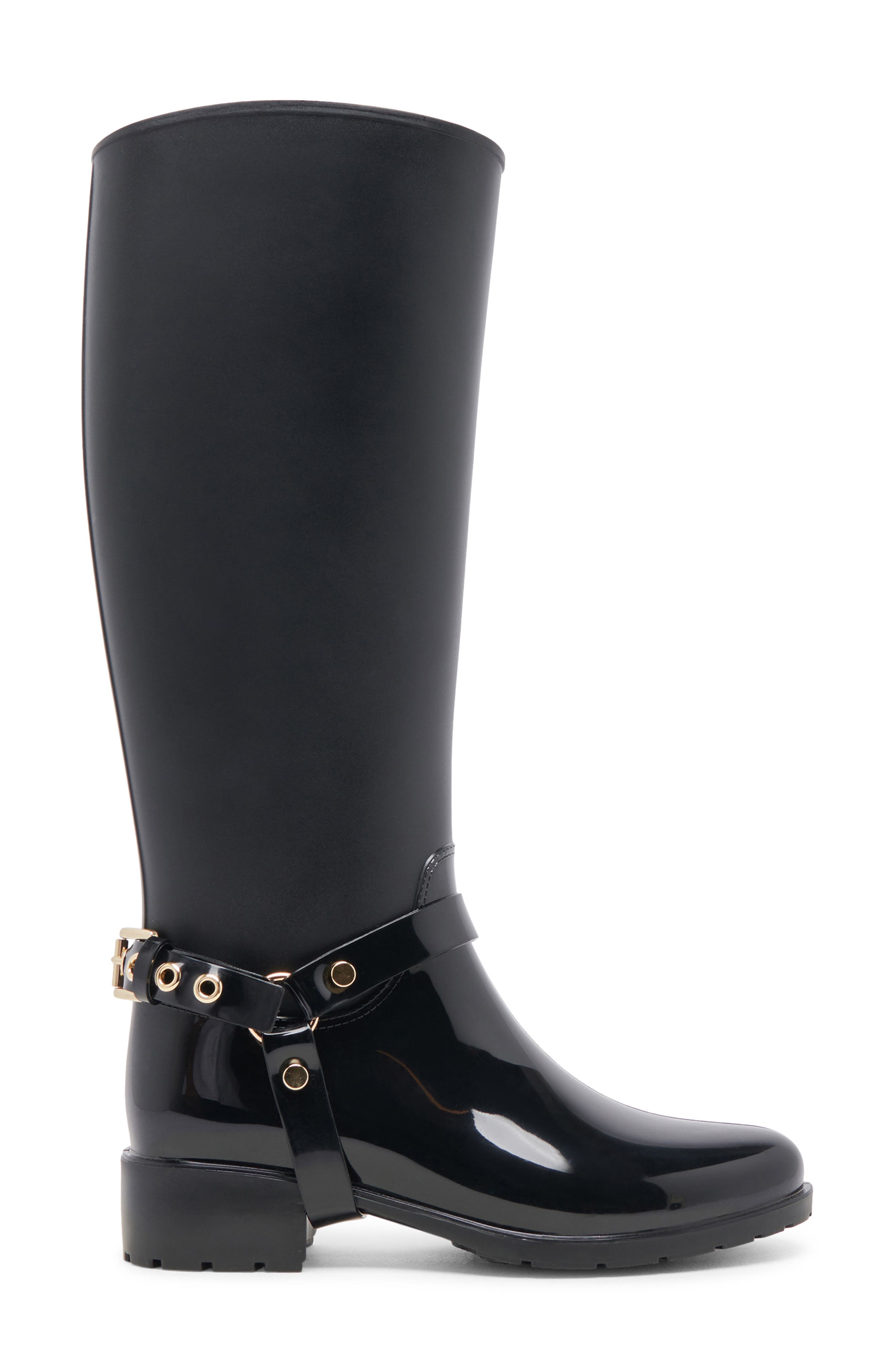 Dolce Vita Cloudy H₂O Waterproof Knee High Boot, Alternate, color, Midnight Patent Stel