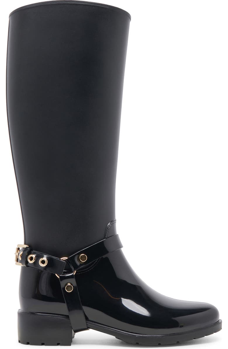 Dolce Vita Cloudy H₂O Waterproof Knee High Boot, Alternate, color, Midnight Patent Stel