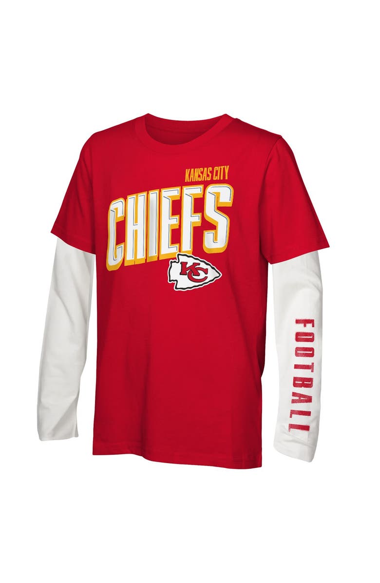 Outerstuff Youth Outerstuff Kansas City Chiefs The Mix Combo T-Shirt Set, Alternate, color, Red