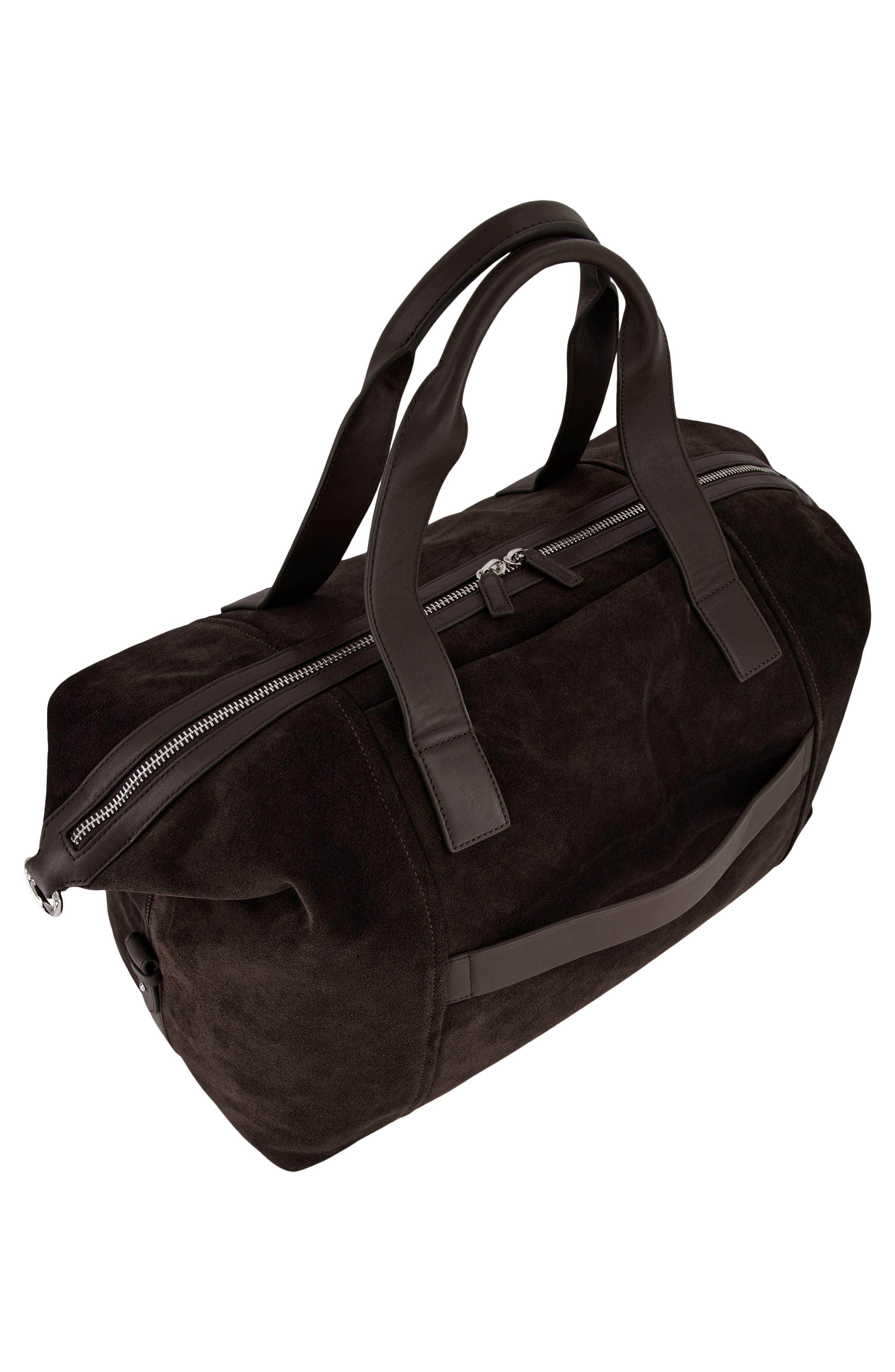 Westmore Suede Duffle Bag, Alternate, color, TOBACCO