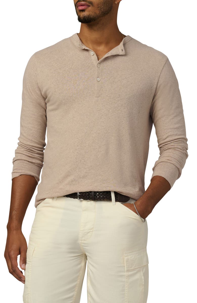Joe's Long Sleeve Henley, Main, color, Plaza Taupe