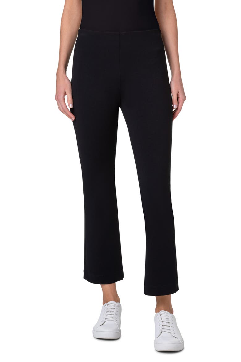 Cindy Bootcut Jersey Pants, Main, color, BLACK