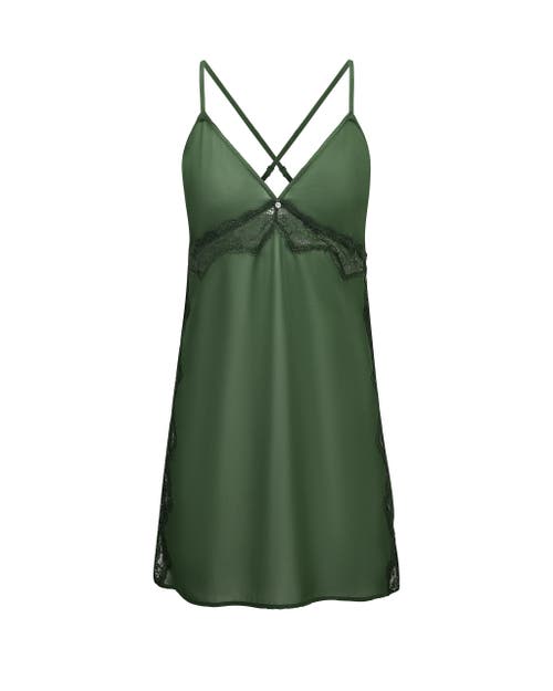 Adore Me Kelee Slip Lingerie In Green