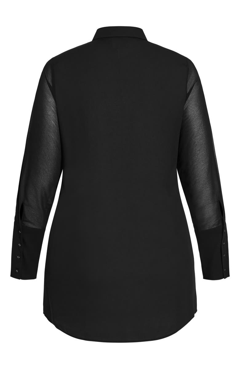 City Chic Amelia Long Sleeve Tunic, Alternate, color,