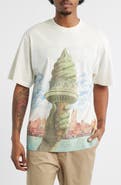 ICECREAM Custard Print Cotton T-Shirt