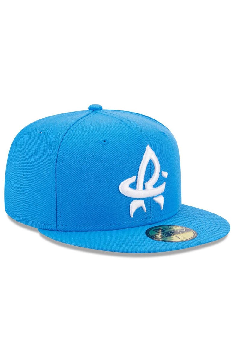 New Era Men's New Era Blue Rocket City Trash Pandas Authentic Collection Alternate Logo 59FIFTY Fitted Hat, Alternate, color, Blue