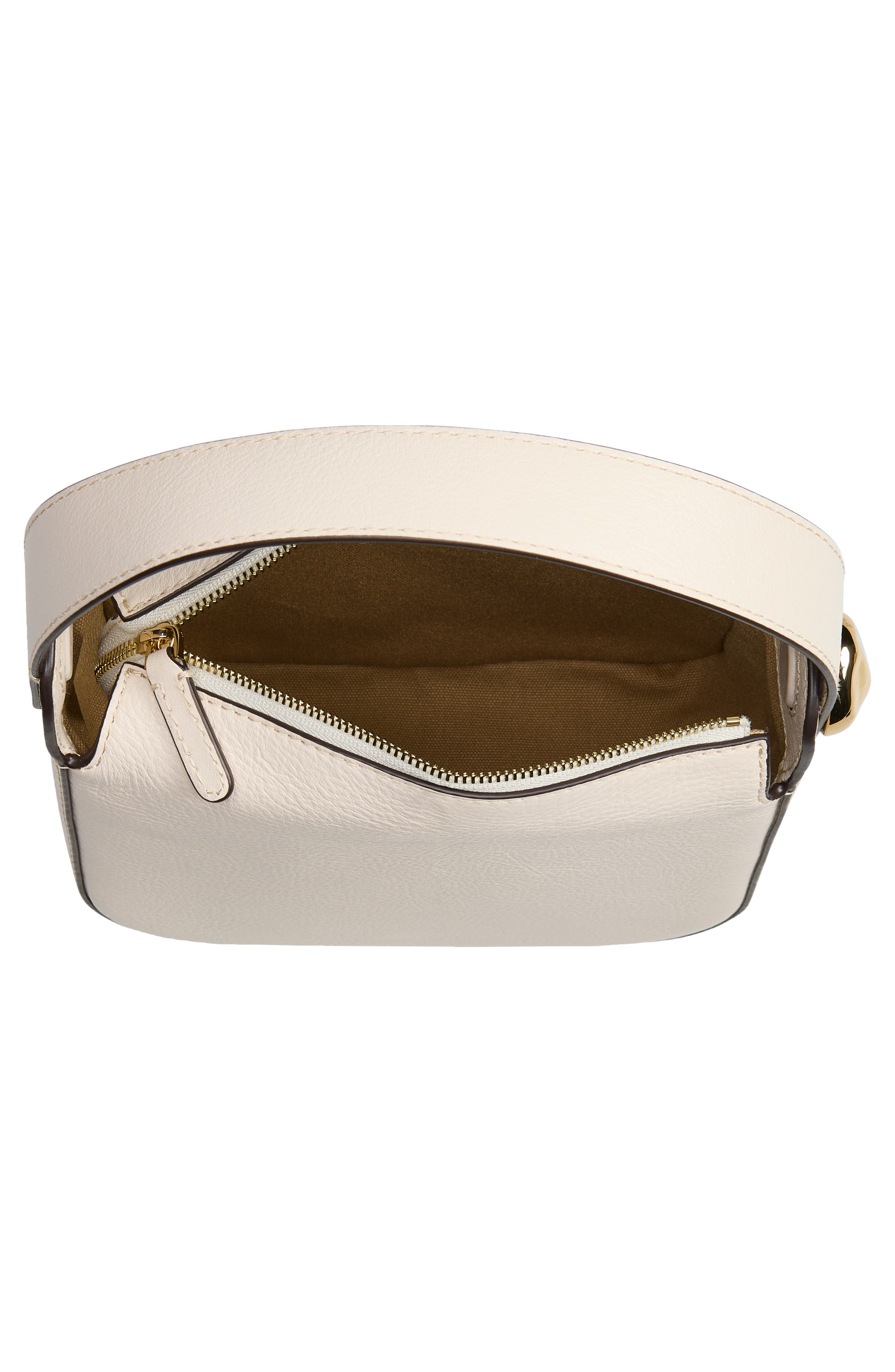 Madewell The Sculpted Metal Wristlet Bag, Alternate, color, Vintage Muslin