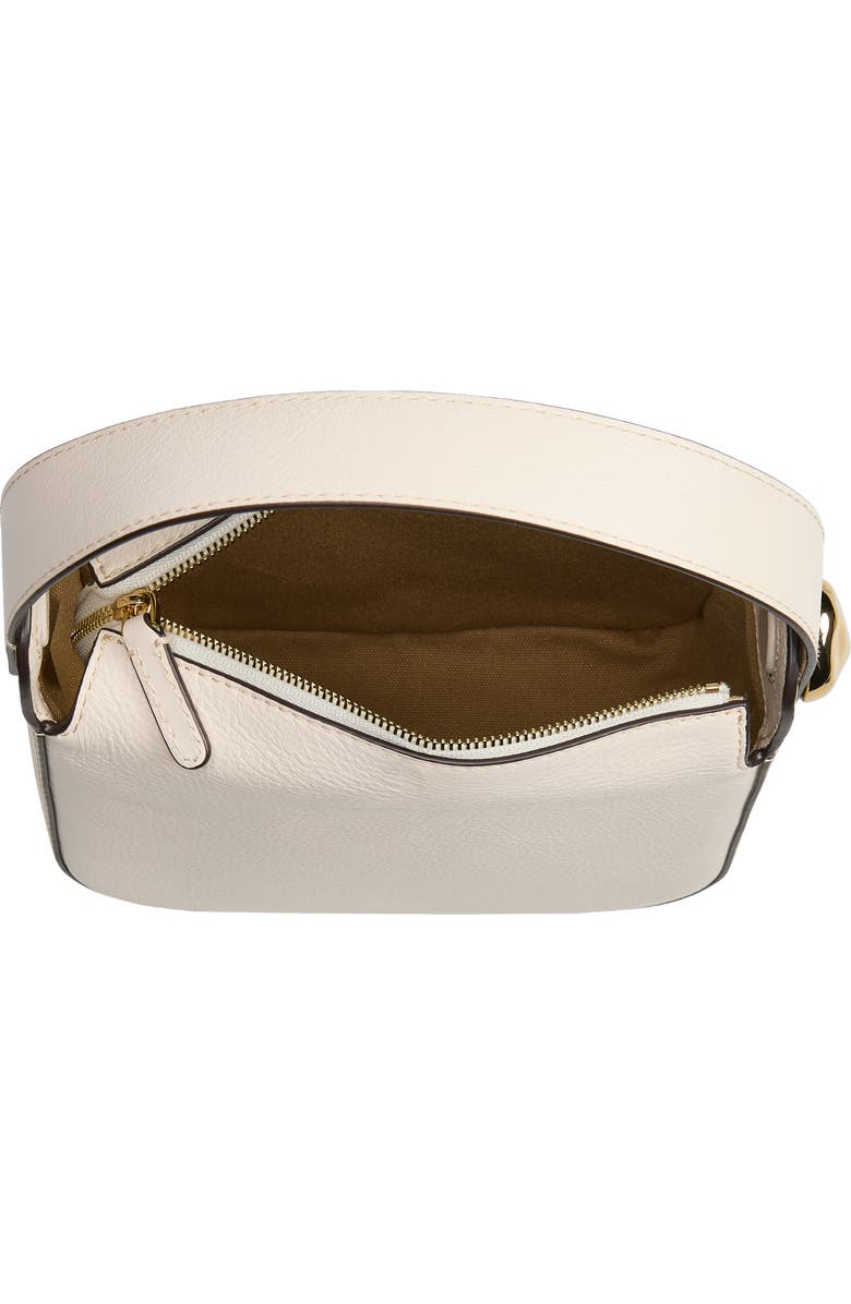 Madewell The Sculpted Metal Wristlet Bag, Alternate, color, Vintage Muslin