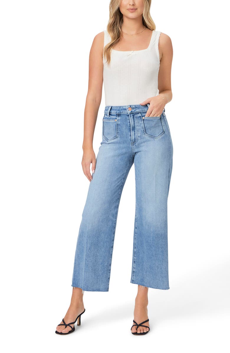 PAIGE Anessa High Waist Wide Leg Jeans, Alternate, color, Madelyn