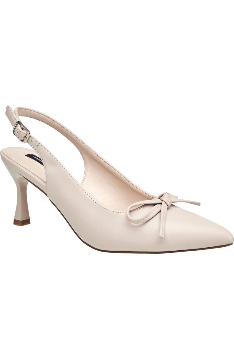 French Connection Brinny Small Bow Kitten Heel, Main, color, Nude