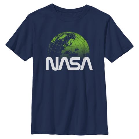 Boy's NASA Planet Earth Logo  Graphic T-Shirt