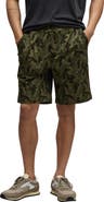 Barefoot Dreams® Camo Cotton Stretch Twill Drawstring Utility Shorts