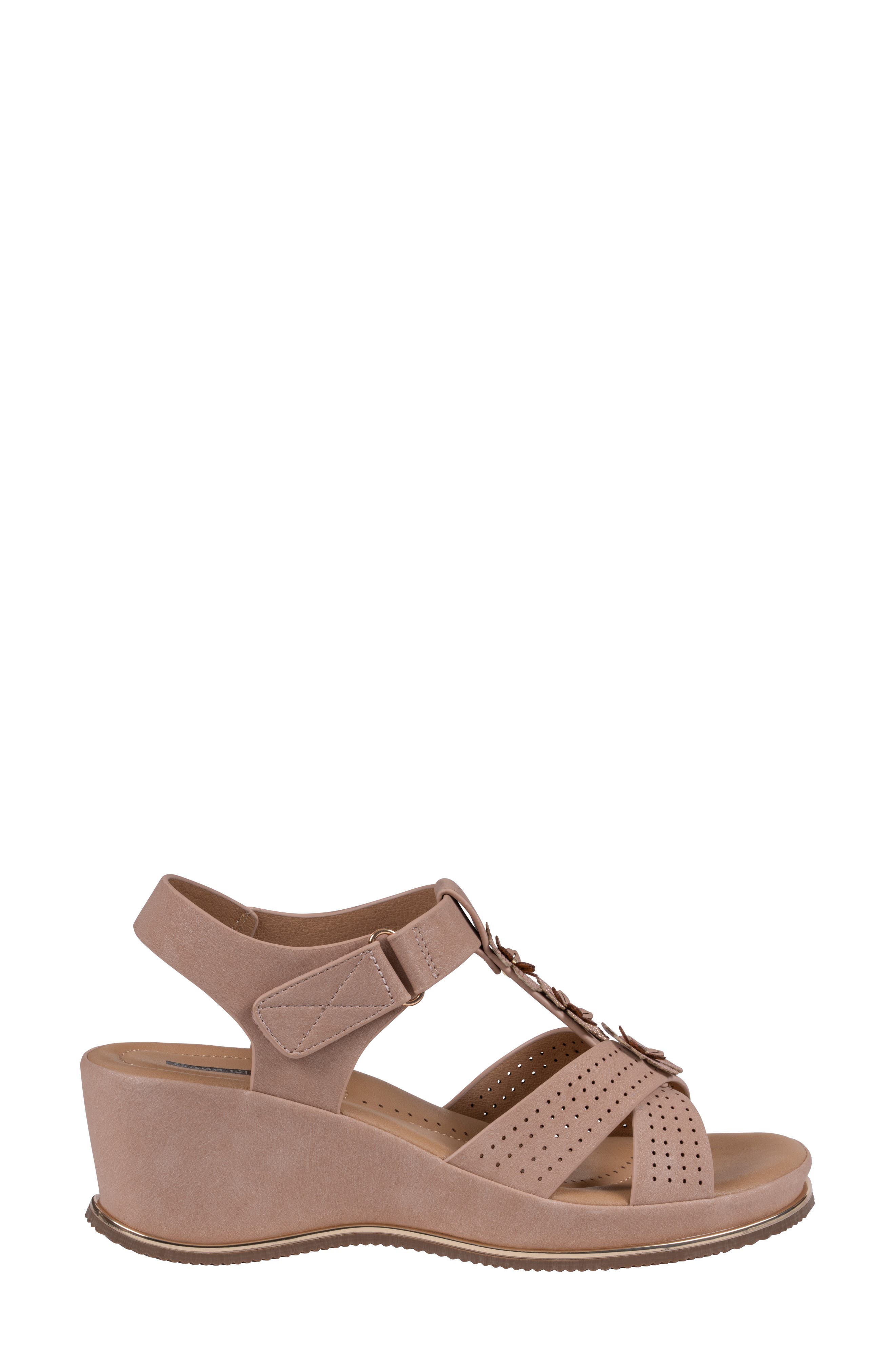 GOOD CHOICE NEW YORK Miko Wedge Sandal, Alternate, color, Blush