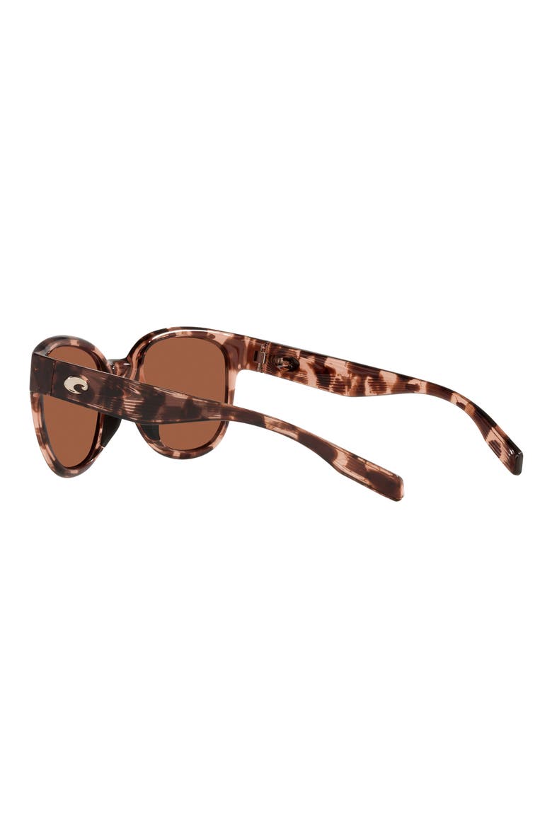 Salina 53mm Mirrored Polarized Rectangular Sunglasses, Alternate, color, SILVER MIRROR