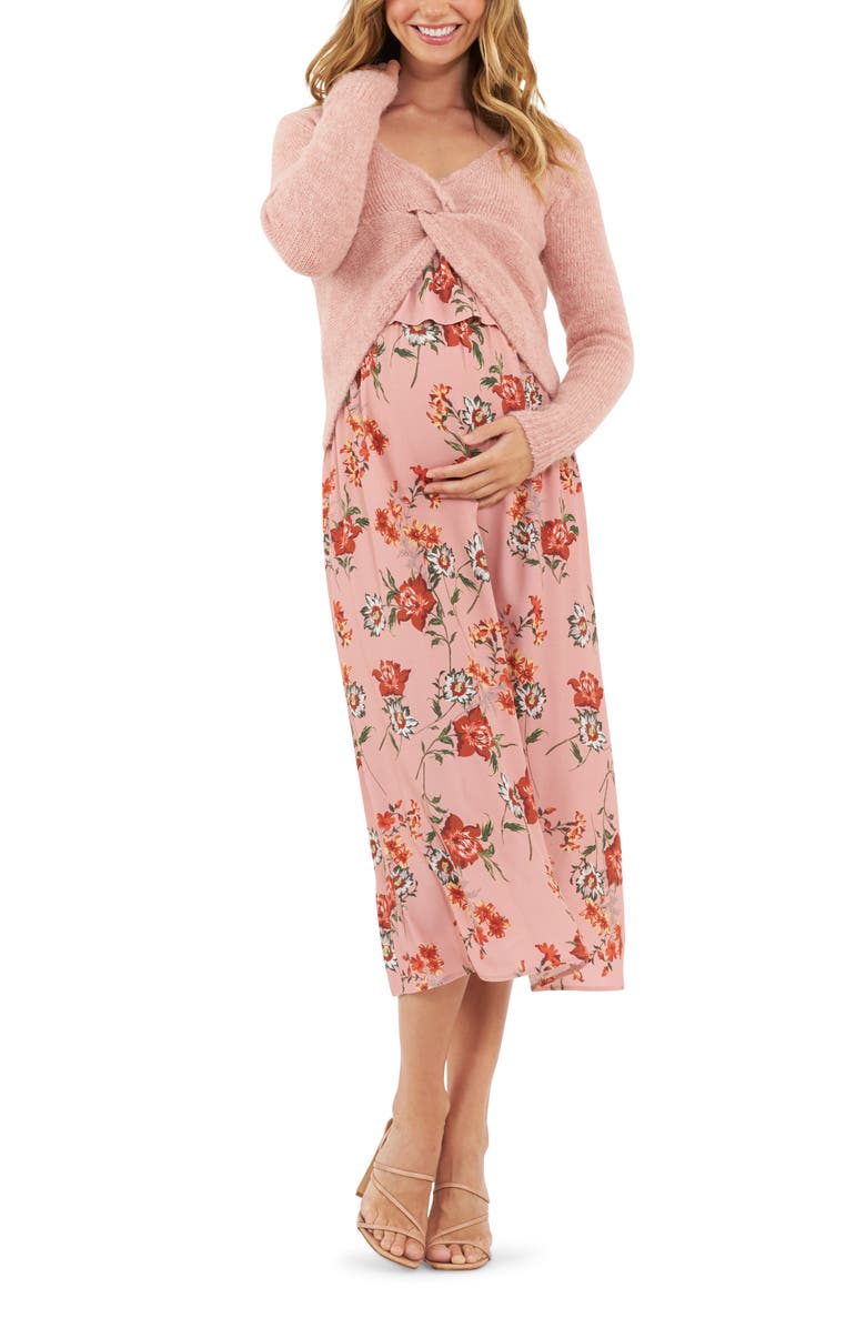 Ripe Maternity Amaya Maternity/Nursing Slipdress, Alternate, color, 