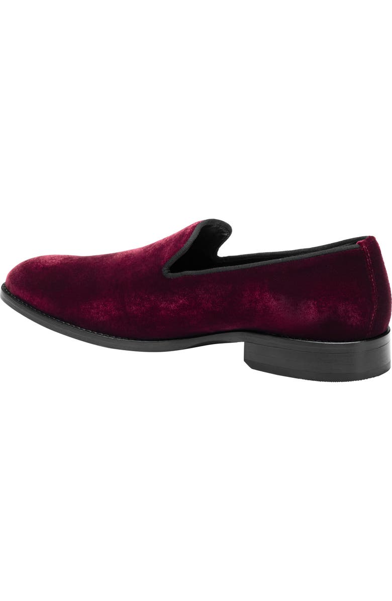 Johnston & Murphy Gavney Slip-On Loafer, Alternate, color, Burgundy Velvet