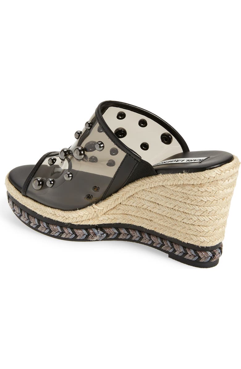 KARL LAGERFELD PARIS Carita Wedge Sandal, Alternate, color,