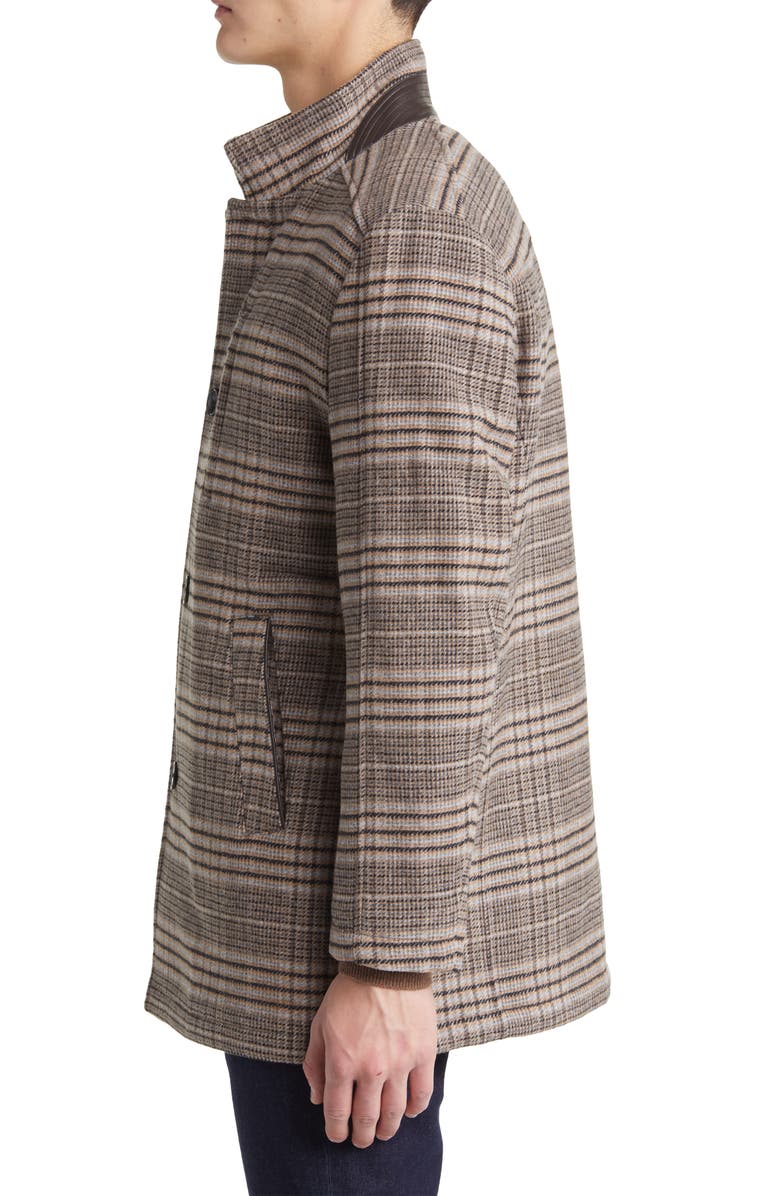 Johnston & Murphy Upton Bib Insert Wool Blend Car Coat, Alternate, color,