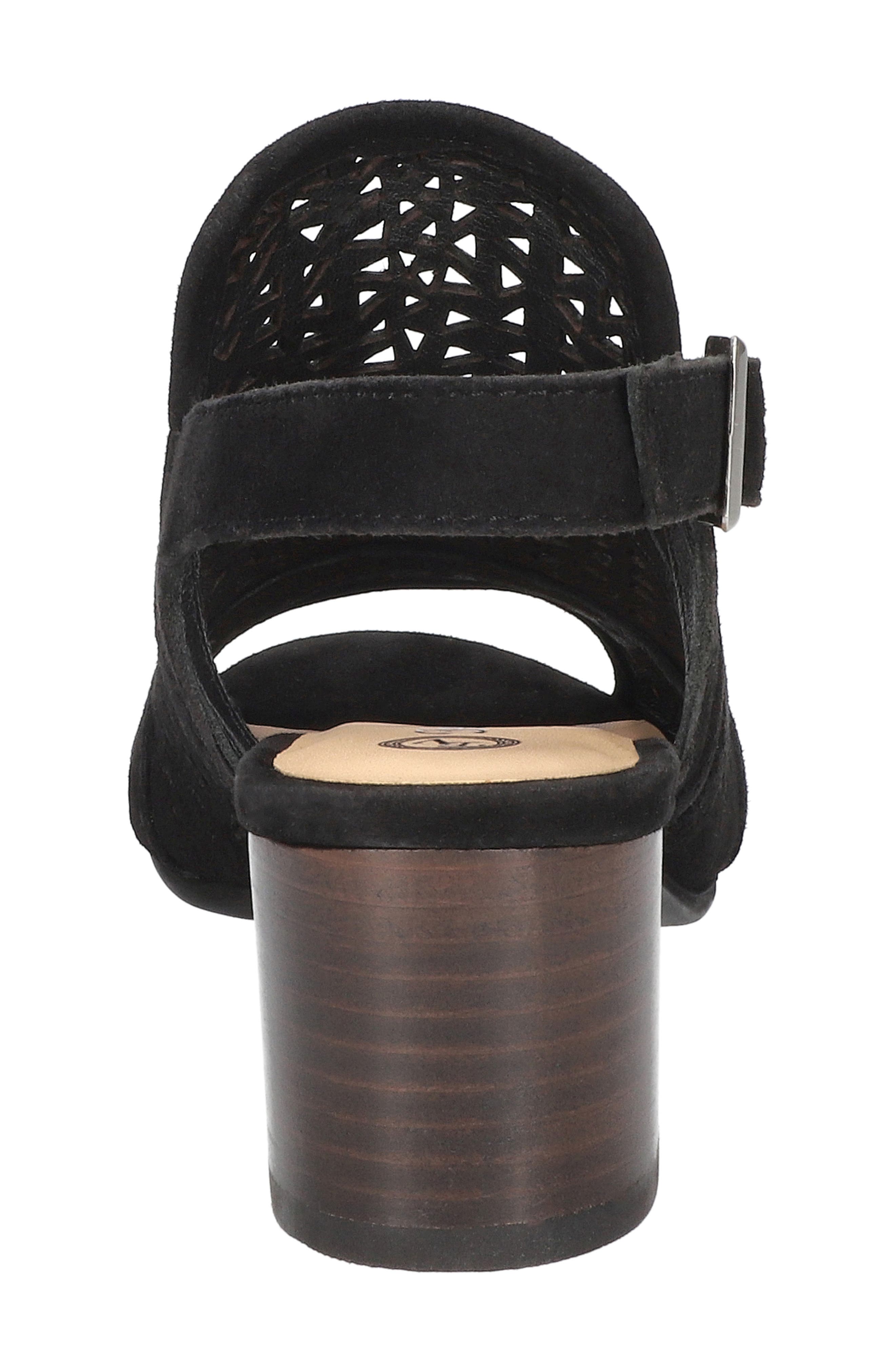 Bella Vita Marti Slingback Sandal, Alternate, color, Black Kidsuede Leather