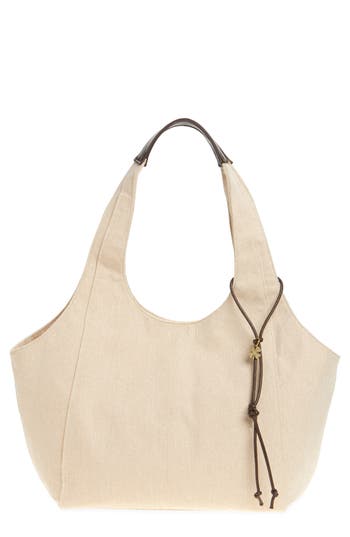 Shop Lucky Brand Pria Canvas Tote Bag In Natural