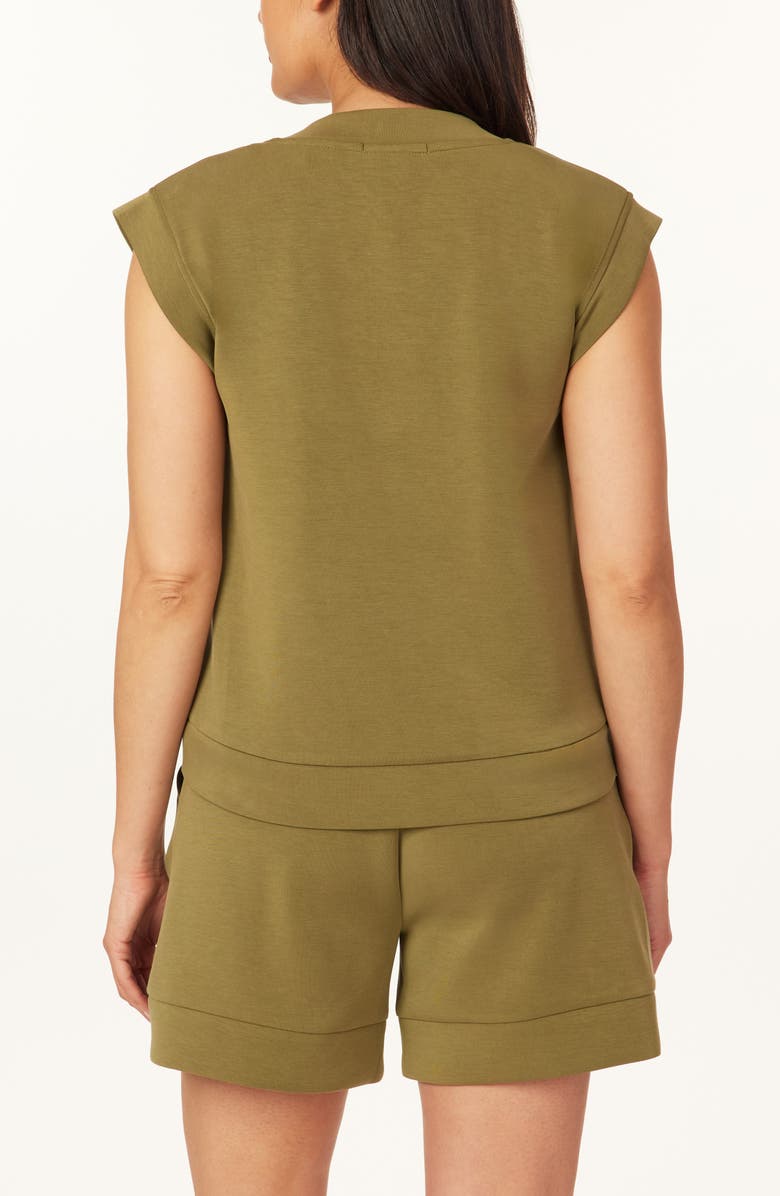 Scotch & Soda Sleeveless Knit Shell Top, Alternate, color, Martini Olive