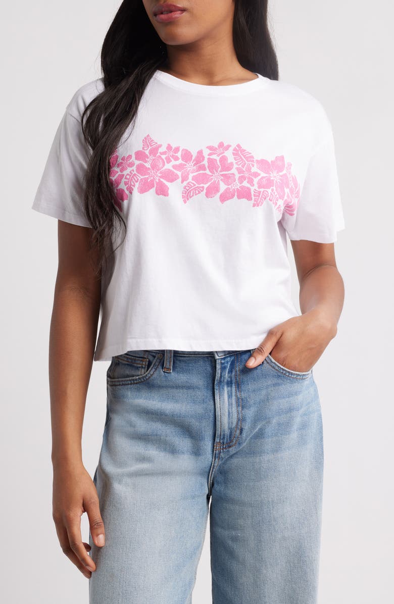 Rip Curl Waikiki Crop Graphic T-Shirt, Main, color, 