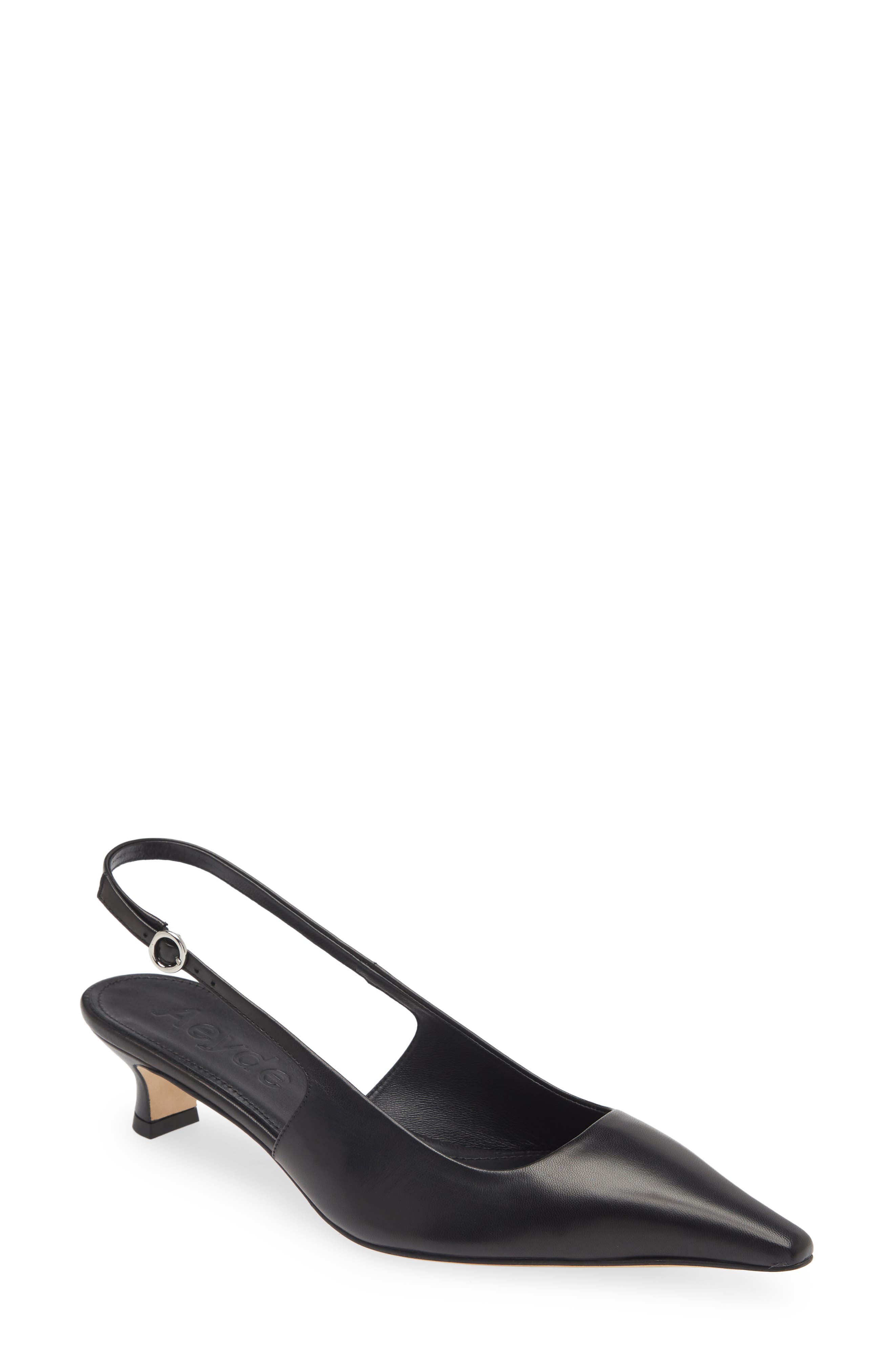 aeyde Catrina Kitten Heel Slingback Pump, Main, color, 