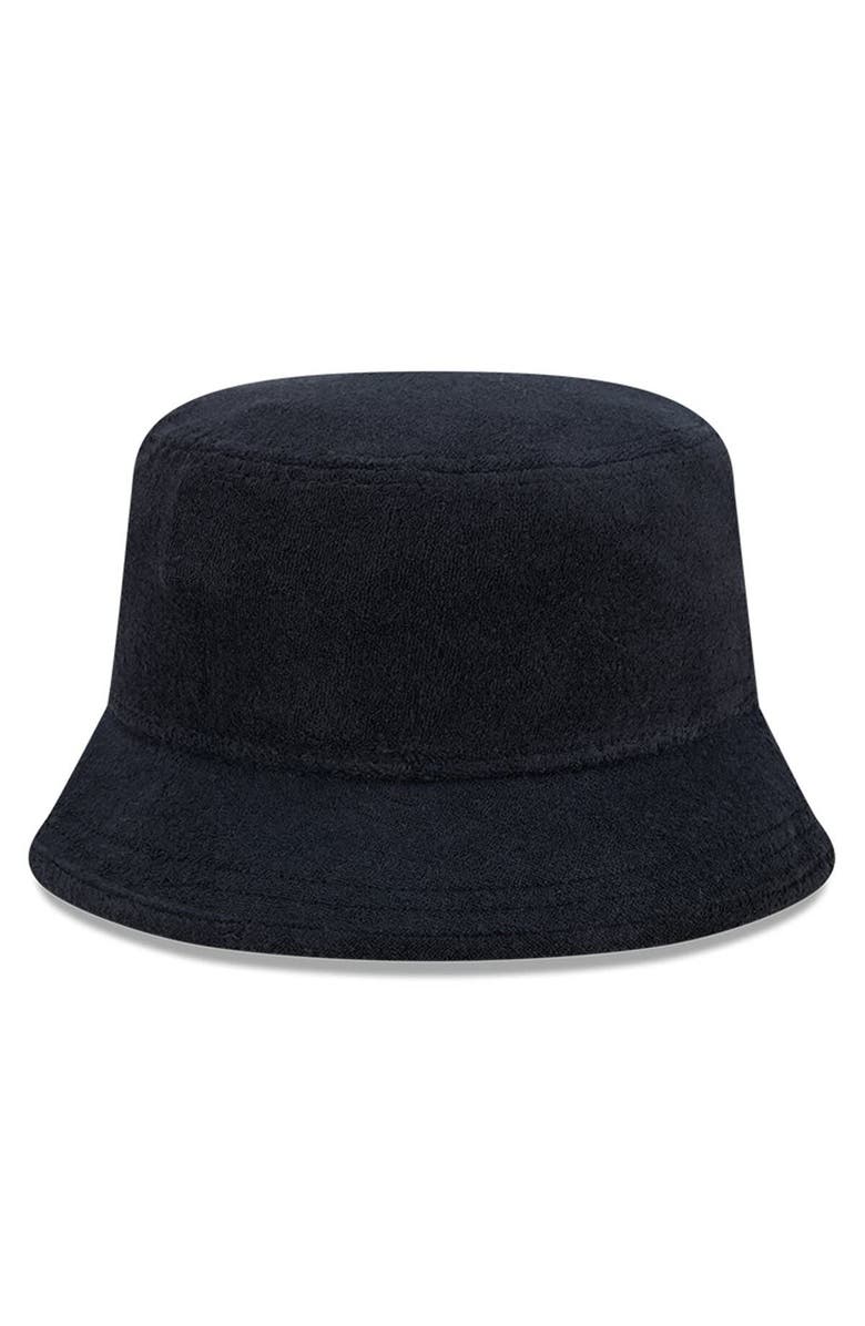 New Era Men's New Era Black Los Angeles Lakers Court Sport Terry Bucket Hat, Alternate, color, 