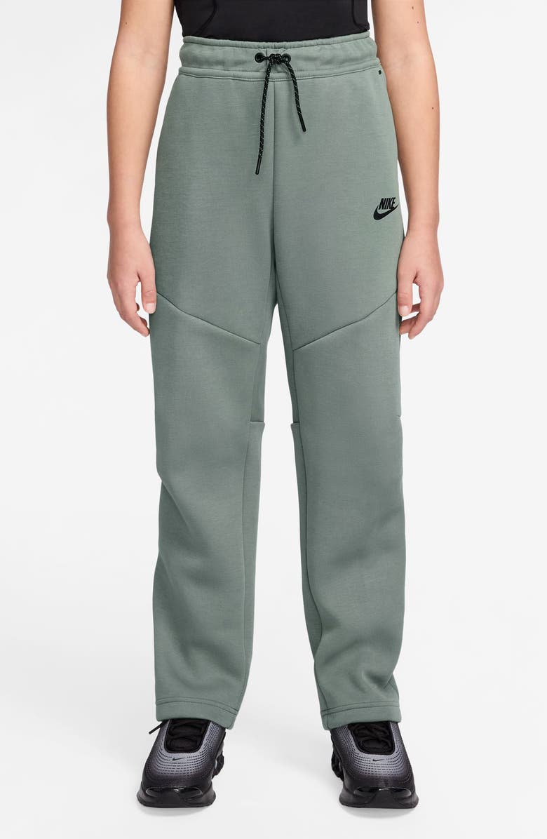 Nike Kids' Sportswear Tech Fleece Sweatpants, Main, color, Clay Green/ Black/ Black