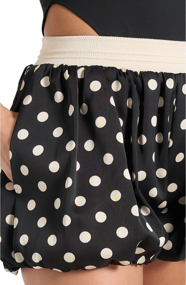 Manière De Voir Zoe Satin Polka Dot Balloon Shorts | Nordstrom