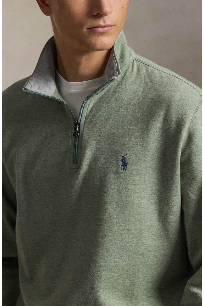 Jersey Quarter Zip Pullover, Alternate, color, GREENERY HEATHER/ C7952