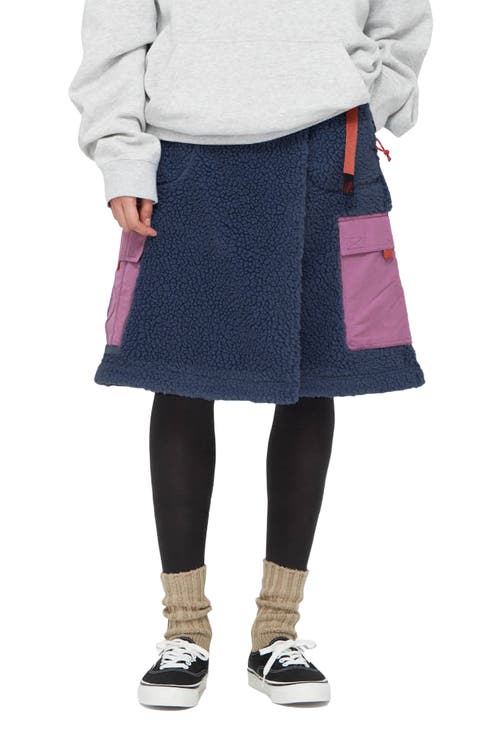 Benette Faux Shearling Skirt