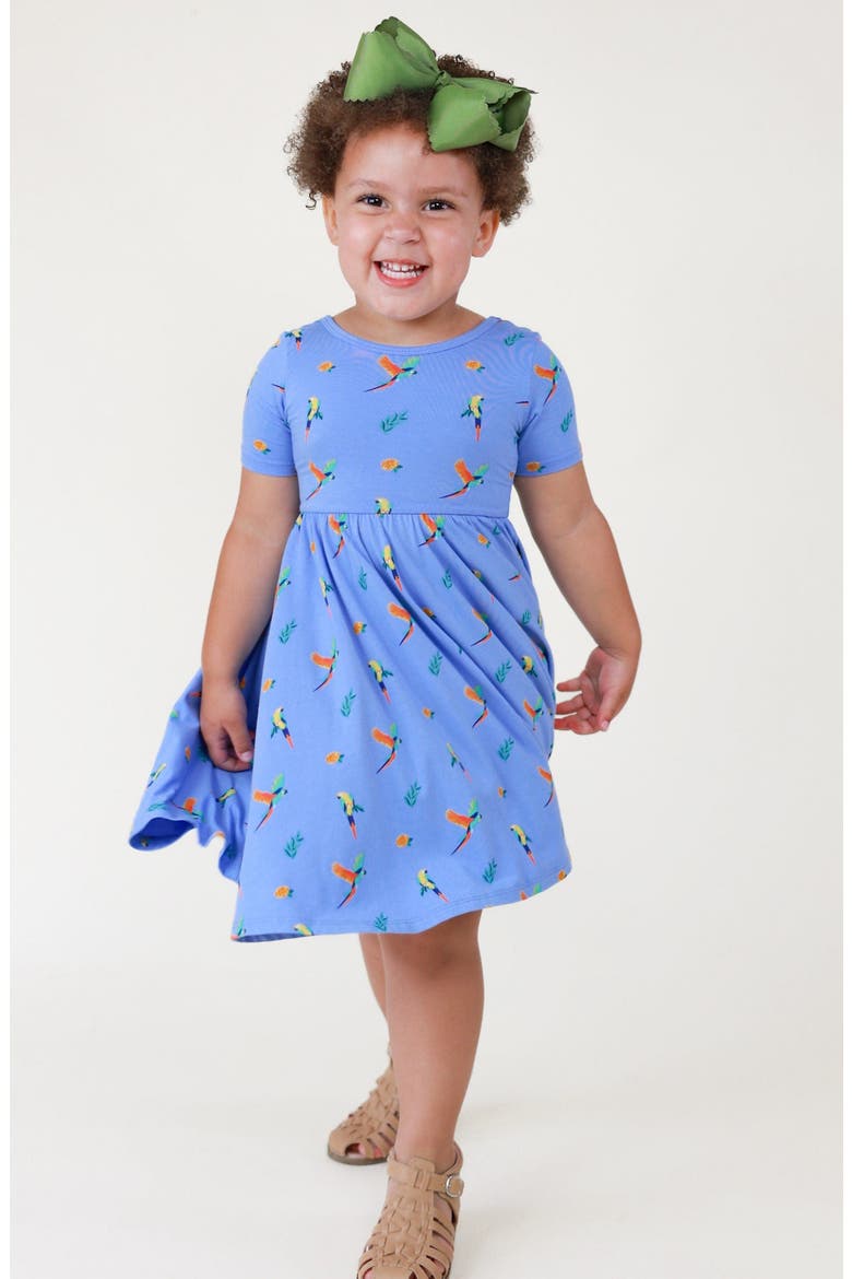 Macaw Twirl Dress, Alternate, color, MACAW