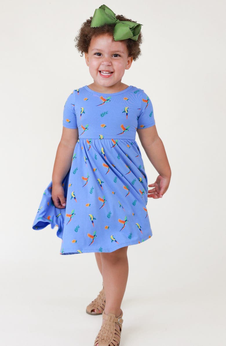 Kyte BABY Macaw Twirl Dress, Alternate, color, 