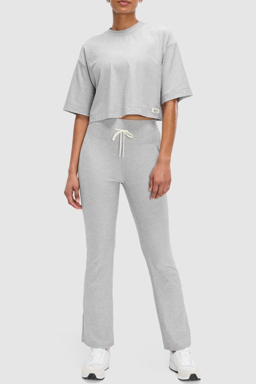 Peloton Dreamblend High Rise Flared Legging In Gray