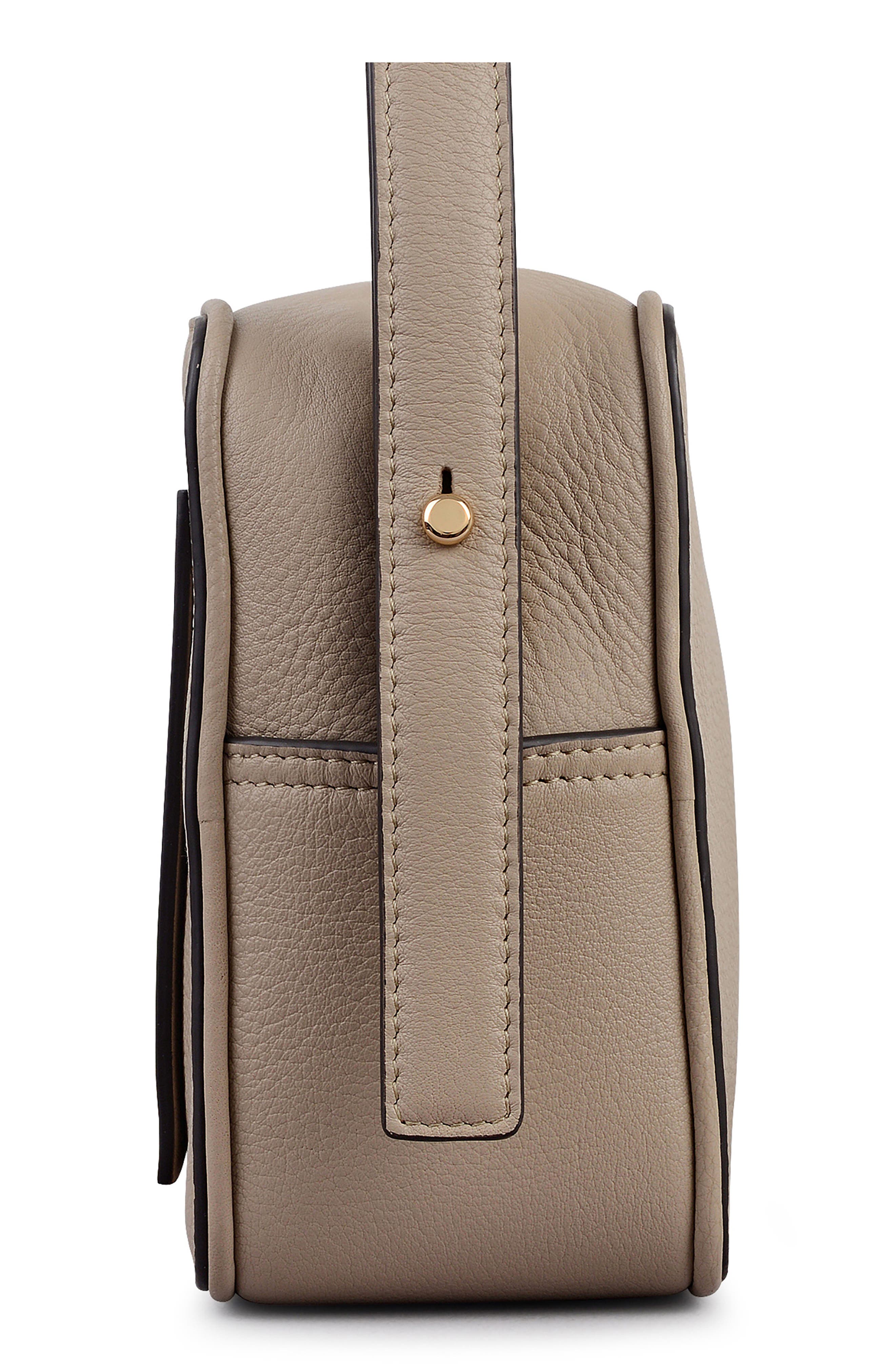 Radley Small Duchess Croc Embossed Leather Crossbody Bag, Alternate, color, Porcini