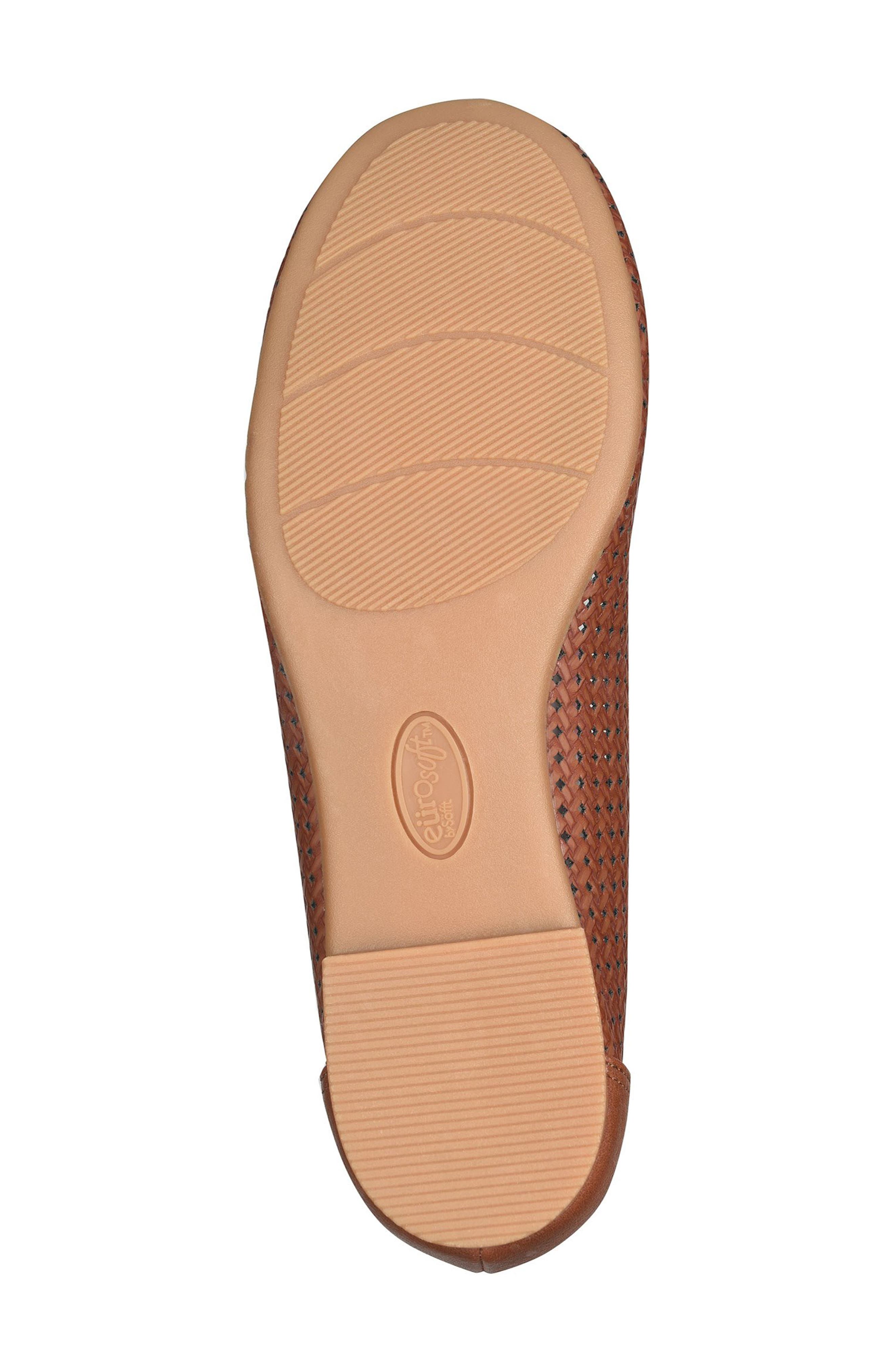 EUROSOFT Tamika Laser Cut Flat, Alternate, color, Brown/ Cognac