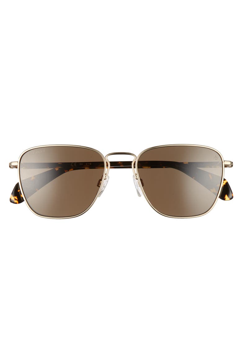 54mm Polarized Navigator Sunglasses, Alternate, color, LIGHT GOLD
